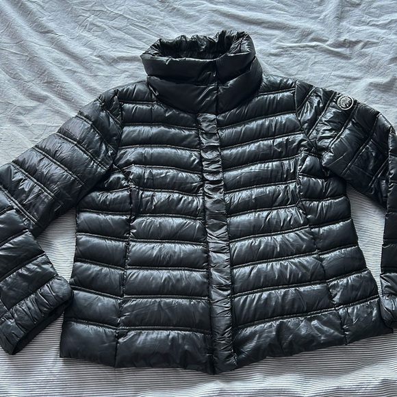 Beaumont like new light real down 🪶 size USA 16, like new jacket black color - Picture 6 of 13